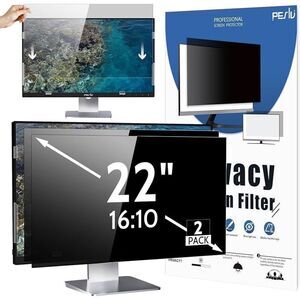 2-PACK 22 Inch 16:10 Computer Privacy Screen for Widescreen Monitor